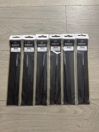 Set de 6 Pinceles Rembrandt Pure Red Sable