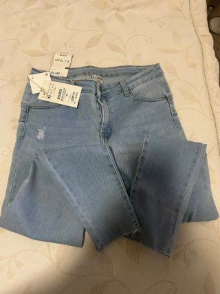 Pantalones vaqueros K.L. Moda XL/42 desgastados