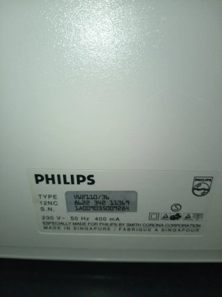 Máquina de Escribir Electrónica Philips VW 2110