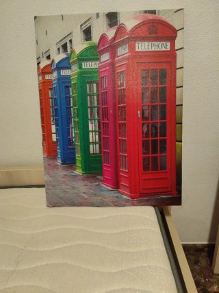 Tavolo da scrivania in legno e metallo e regalo vari oggetti