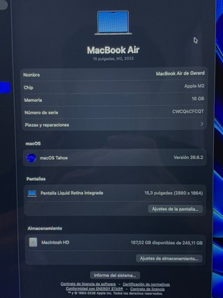 MacBook Air 15" M2 (2023) 16GB RAM 256GB SSD