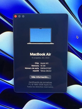 MacBook Air 15" M2 (2023) 16GB RAM 256GB SSD