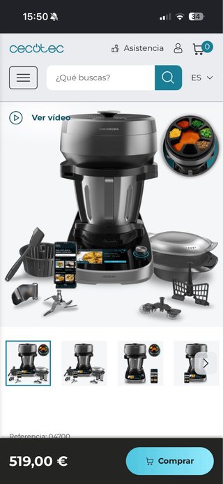 Robot de Cocina Cecotec Mambo Chefcrown