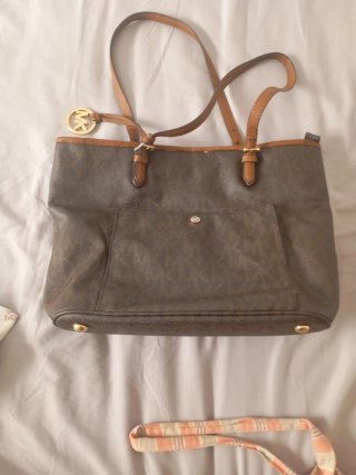 Bolso Michael Kors Marrón y Dorado