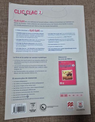 Libro de francés,  6 Primaria, CLIC CLAC 2