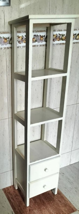 Estantería  con dos cajones hay que pintarla