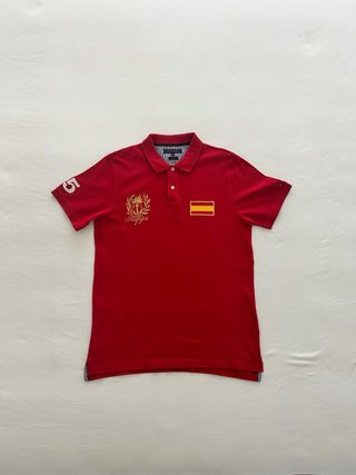 Polo Tommy Hilfiger Rojo Talla XL