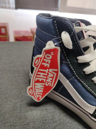 Vans Sk8-Hi Blu/Nero Tg 36 Nuove