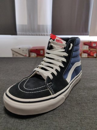 Vans Sk8-Hi Blu/Nero Tg 36 Nuove