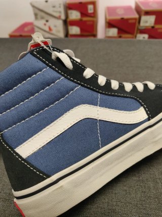 Vans Sk8-Hi Blu/Nero Tg 36 Nuove