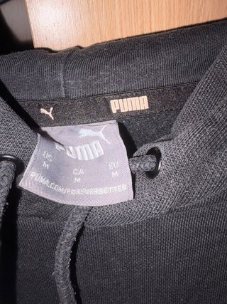 Sudadera Puma negra con capucha - Talla M