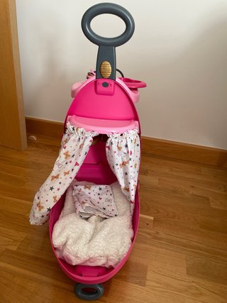 SMOBY Trolley Baby Nurse 3 en 1 Maleta+Trona+Cuna