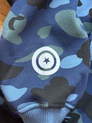 Sharkhoodie Blue Camo Streetwear Y2K Vibes