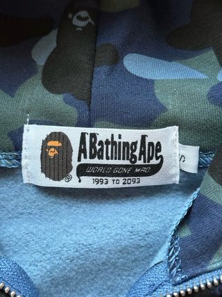 Sharkhoodie Blue Camo Streetwear Y2K Vibes