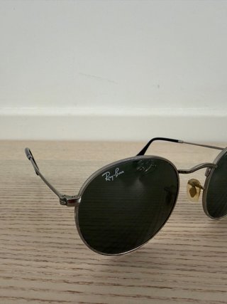 Gafas de Sol Ray-Ban Round Plateadas