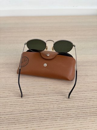 Gafas de Sol Ray-Ban Round Plateadas