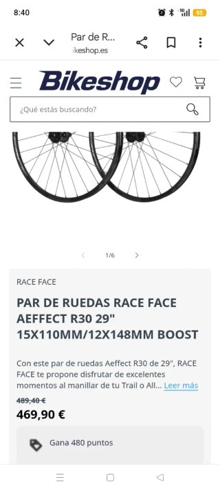 Ruedas E-bike RACE FACE 29 AR 30