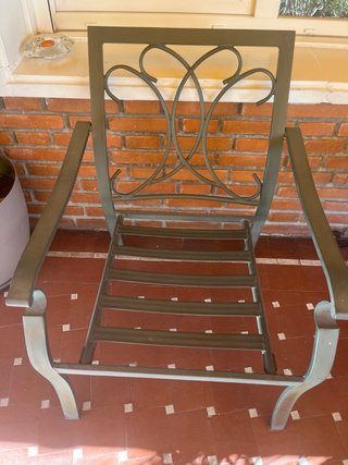 Silla de terraza metálica (disponibles 2 sillas)