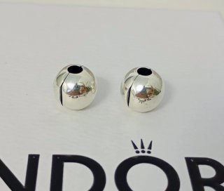 Par de Abalorios Pandora Plata