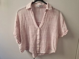 Camisa Mango Rosa Talla XS