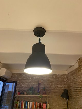 Lámpara de techo IKEA HEKTAR 38 cm (Negra / Indust