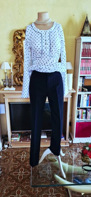 Pantalón de vestir negro Zara Talla 38