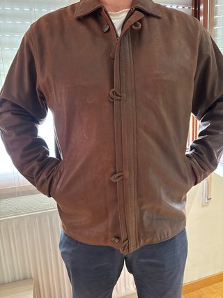 Chaqueta de piel para hombre
