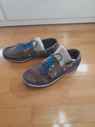 Zapatos Náuticos Hombre Marrones y Azules