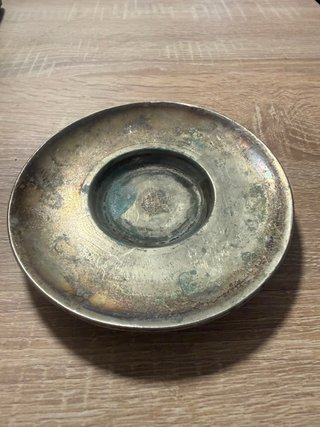 patena eclesiástica, un plato litúrgico