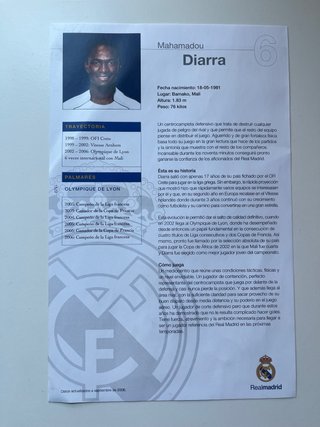 Foto Firmada Jugador Real Madrid 2006