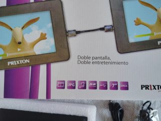 Reproductor ipad tablet Prixton, 2 pantallas coche