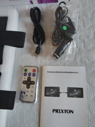 Reproductor ipad tablet Prixton, 2 pantallas coche