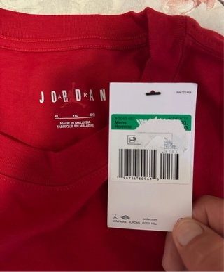 T-shirt Jordan Rossa Taglia XL