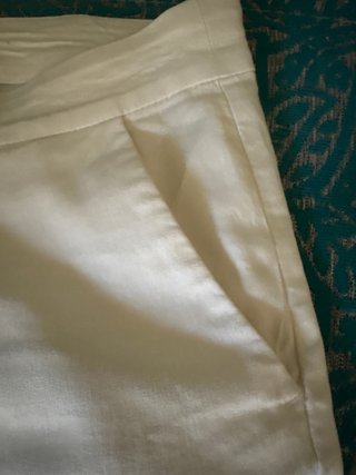 Pantalón Mango Blanco Roto