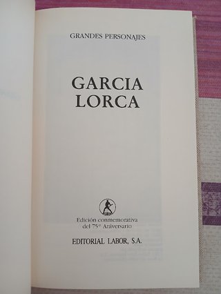 FEDERICO GARCÍA LORCA.COLECCIÓN GRANDES PERSONAJES