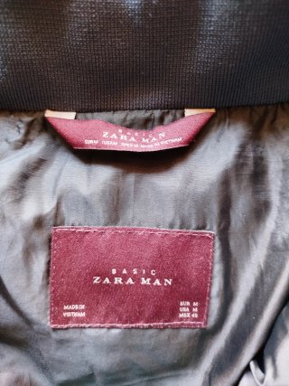 Anorak Zara azul marino hombre