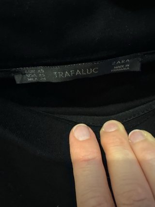 Falda Negra con Encaje Zara Talla XS