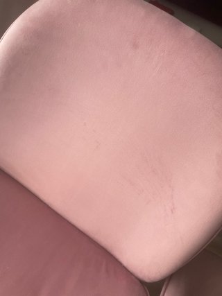 3 Sillas NUEVAS de Terciopelo Rosa y patas Doradas