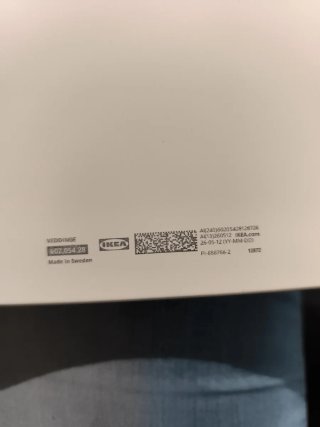 Frente de cajón IKEA Veddinge 60x20 blanco