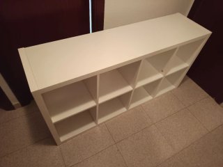 Estantería Blanca de 8 Huecos