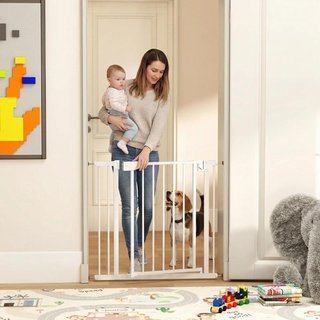 PawHut Barrera de Seguridad para Niños y Perros An