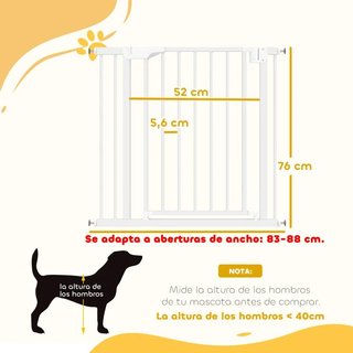 PawHut Barrera de Seguridad para Niños y Perros An