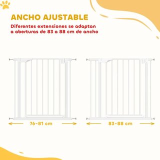 PawHut Barrera de Seguridad para Niños y Perros An