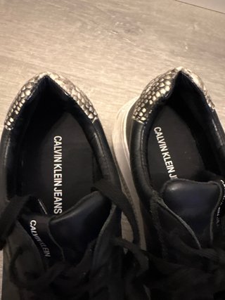 Zapatillas Calvin Klein Piel Negras Talla 38