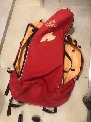 Set Paddle Surf Crivit: Bolsa, Pala e Hinchador