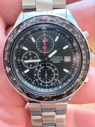 Reloj Seiko Chronograph 100M Aviador Calibre 7T92
