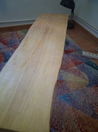 Banco rústico madera maciza natural