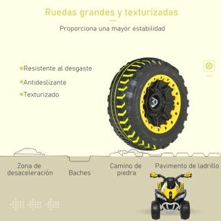 Quad infantil amarillo RACE