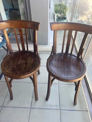 Lote 4 Sillas Madera Estilo Thonet Café