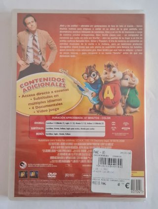 DVD Alvin y las Ardillas (Español) precintado